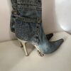 Dolce & Gabbana F/W 2000 denim boots (EU37) - Image 10