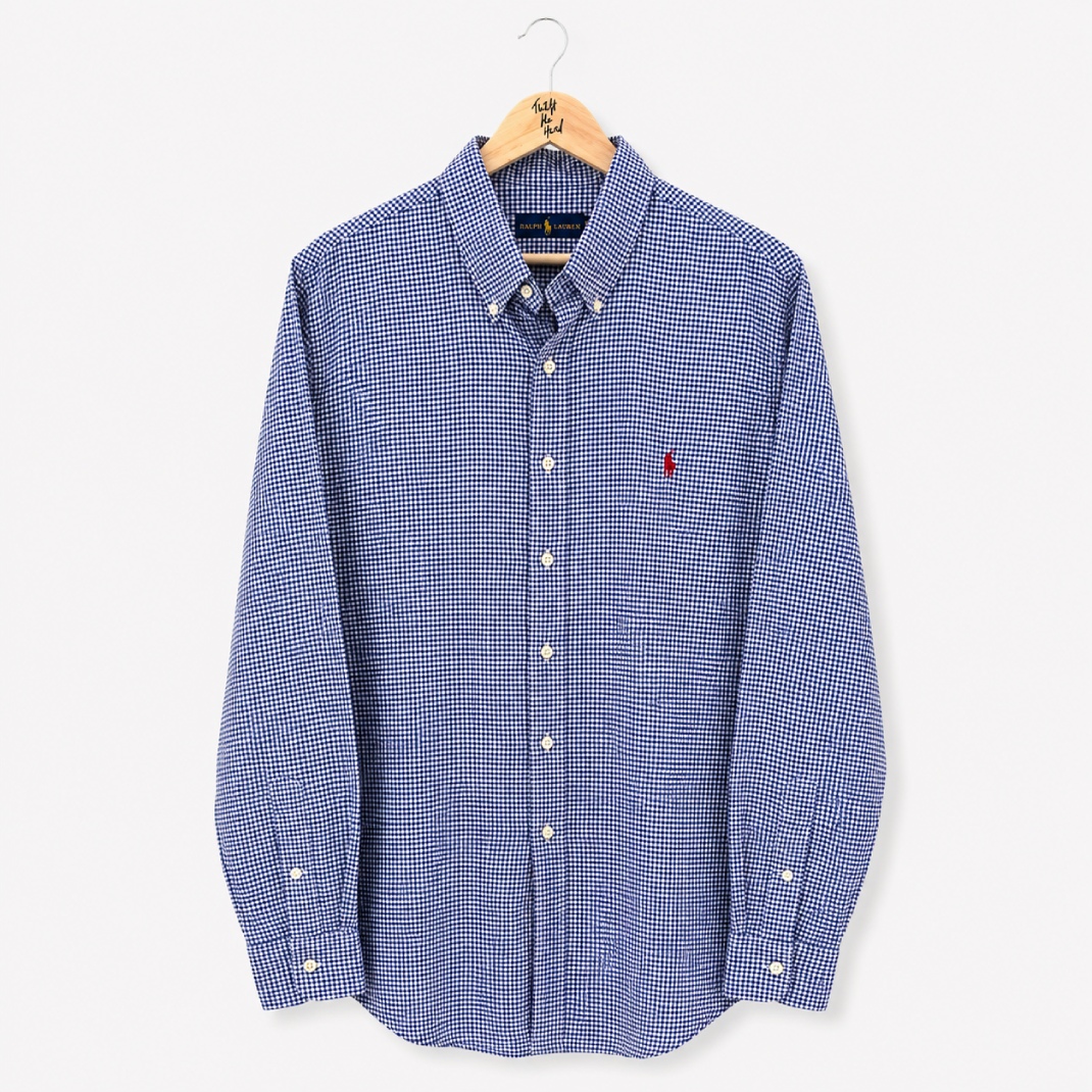 800050.4 Ralph Lauren Shirt | XXL Men's | Check Blue - Image 1