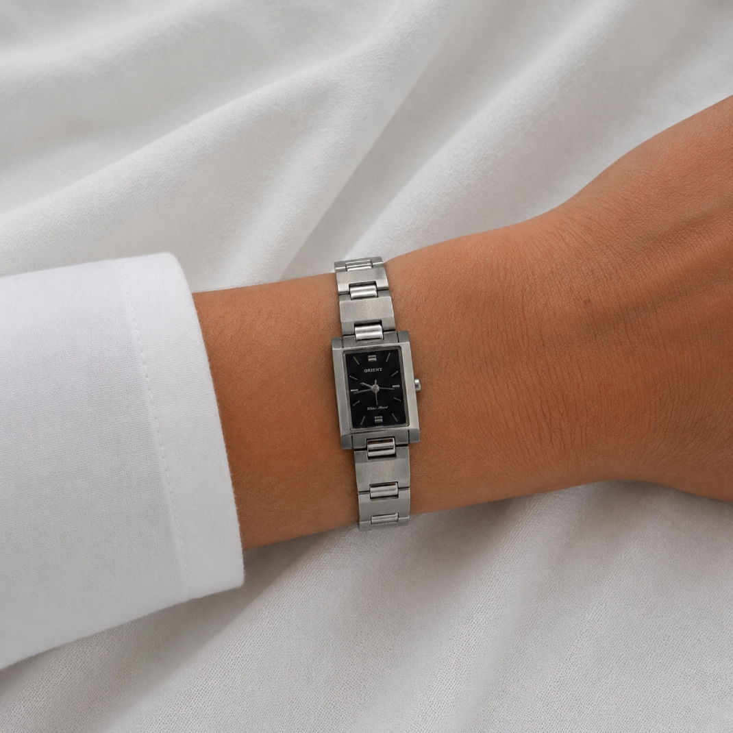 wrist extra Orient Rectangular Watch (Silver) - Image 1